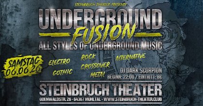 Underground FUSION : All Styles Of Undergroud Music mit DJ Dark Scorpion