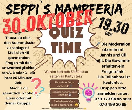 Quiz @Seppi`s Mampferia