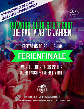 DIE PARTY ab 16 Jahren - Stuttgarts angesagteste 16er Party!