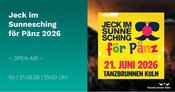 Jeck im Sunnesching för Pänz 2026 – Das Familienfestival