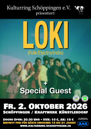LOKI (Folk/Elektro/Indie) + Special Guest @ Kraftwerk