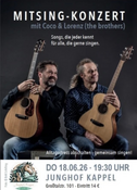 Mitsing-Konzert im Junghof Kappel