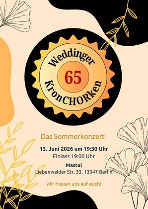 Chorkonzert: Weddinger KronCHORken