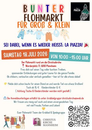 Bunter Flohmarkt für Groß & Klein La Piazza
