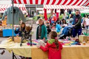 Kinderflohmarkt auf dem Stadthausplatz