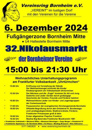 34. Nikolausmarkt des Vereinsring Bornheim