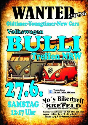 VW Bulli Treffen NRW 2026
