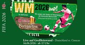 FIFA 2026 I Deutschland vs. Curacao I Live auf Großleinwand