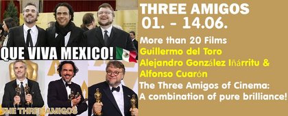 THREE AMIGOS: Guillermo del Toro, Alejandro González Iñárritu, and Alfonso Cuarón
