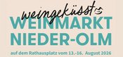 Weingeküsst Weinmarkt Nieder-Olm 2026