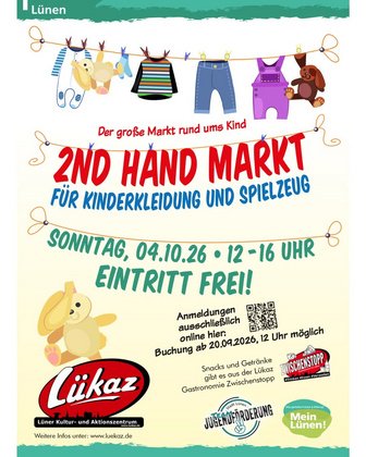 2nd Hand Markt - 04.10.2026 - Lükaz Lünen