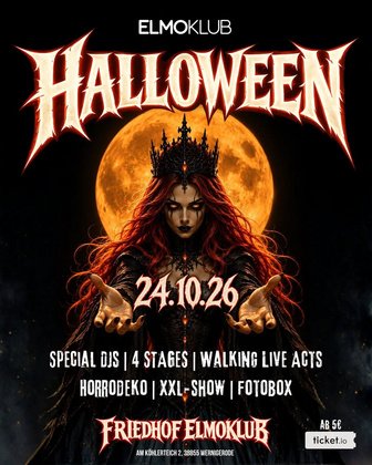 24.10.2026 🩸 XXL HALLOWEEN 🩸 Friedhof Elmoklub Wernigerode