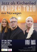 KRUPKA TRIO – verlegt auf 21:00 Uhr, Epiphaniaskirche