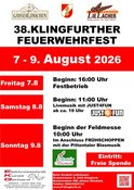 38. KLINGFURTHER FEUERWEHRFEST