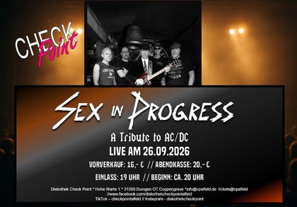 Sex in Progress - AC/DC Tribute - 26.09.2026