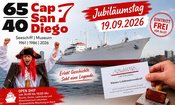 Jubiläumstag OPEN SHIP 40 Jahre Museumsschiff CAP SAN DIEGO