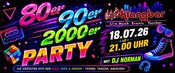 80er /90er/ 2000er Party mit Dj Norman