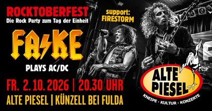 Rocktoberfest mit FA/KE | AC/DC Tribute | Rock-Party zum Tag der Einheit | support: Firestorm