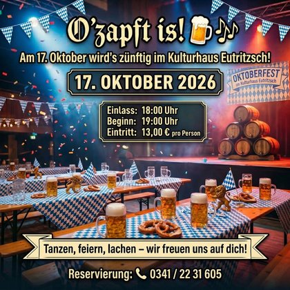 Oktoberfest im Kulturhaus