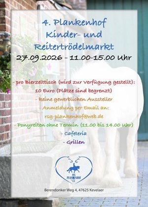 Kinder- und Reitertrödelmarkt