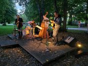 Live Konzert für den Hut von "Tiny Schmauch und Band"