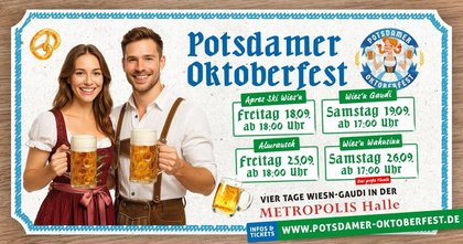 Das Potsdamer Oktoberfest 2026 in der Metropolishalle