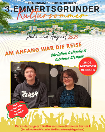 Am Anfang war die Reise – Literaturlesung (Emmertsgrunder Kultursommer)