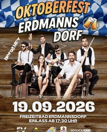 06. Oktoberfest 2026 mit der Band "Bergluft" aus München