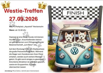 Westie-Treffen in Neckarsulm