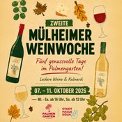 Zweite Mülheimer Weinwoche im Palmengarten