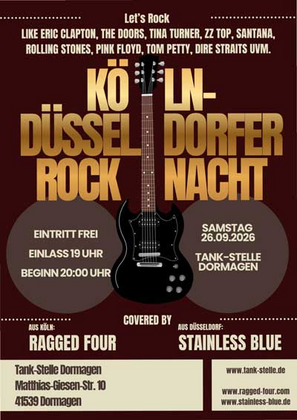 Düsseldorf-Kölner Rocknacht mit Ragged Four und STAINLESS BLUE