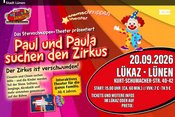 Mitmach-Theater für Kinder: Paul & Paula suchen den Zirkus, 20.09.26 - Lükaz, Lünen
