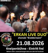 “ERKAN LIVE DUO“–(ehemals Breddermann) Live am 21.08.2026 ab 20:00 Uhr – Kneipenbühne –Eintritt frei