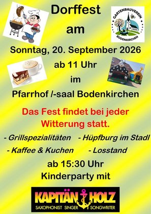 Dorffest des Gartenbauverein Bodenkirchen e.V.