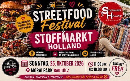 Streetfood & Stoffmarkt Festival - Eintritt frei!