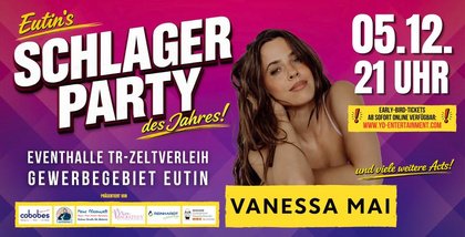 Eutin's Schlagerparty des Jahres mit VANESSA MAI live