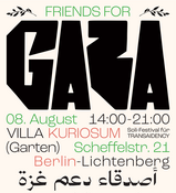 Friends for Gaza – Soli-Festival für Transaidency e.V.
