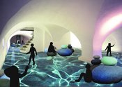 Mensch, Fluss! Klanginstallation im Gewölbe (Eröffnung)
