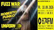 Roberto Punko (Hardcore Punk * Köln) & Uniporn (Glam Rock * Köln) & Fuzz War (Hardcore Thrash Punk * Köln)