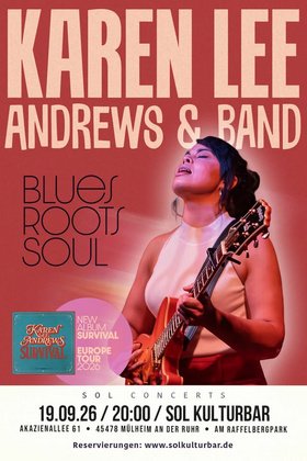 KAREN LEE ANDREWS & BAND - EUROPE TOUR 2026
