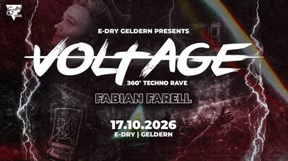 VOLTAGE ROOM – 360° TECHNO RAVE by FABIAN FARELL | 3 FLOORS | 17.10.
