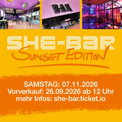 SHE-BAR & Danceclub - Sunset Edition - die Frauenparty in Krefeld (Neuss, Düsseldorf, Köln, NRW)