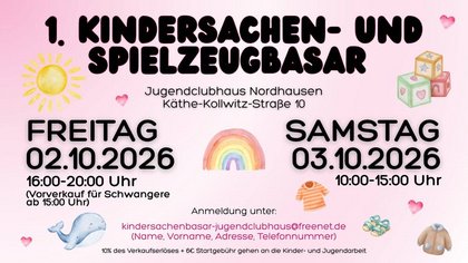 1. Kindersachen-Spielzeugbasar