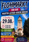 Flohmarkt vor der Martin-Luther-Kirche Brieske