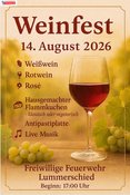 Weinfest 2026 des Löschbezirk Lummerschied