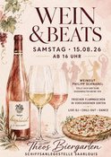 Wein & Beats - Sa. 15.08. Theos Biergarten