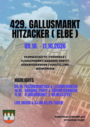 429. Gallusmarkt Hitzacker 2026