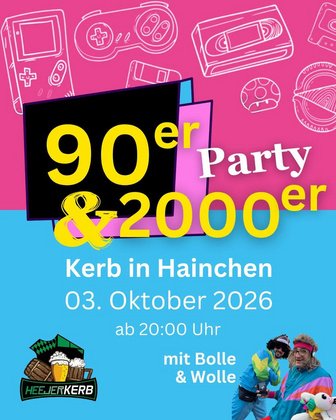90er/2000er Party mit Bolle und Wolle