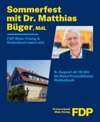 Sommerfest der FDP Main-Kinzig und Rodenbach