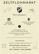 Zeltflohmarkt RSV Dauborn